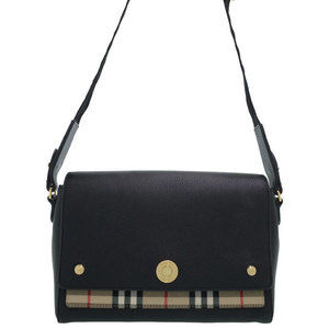 Burberry Check Note Crossbody Shoulder Bag